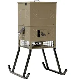 Boss Buck Stand & Fill Sled Feeder with Diverter Plate and Solar Panel