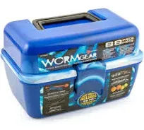 South Bend Worm Gear 88 Piece Tackle Box SG1 Blue Never Used Hooks Floats Swivel