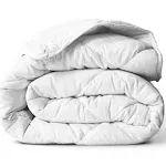 ViscoSoft All Seasons Twin/Twin XL Down Alternative Reversible Comforter - Perfect for Dorm Bedding - Breathable Premium Extra Long Microfiber White