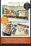 Kimberbell Embroidery Machine Halloween Pillow - &#034;Halloween Boo&#034; Bench Pillow...