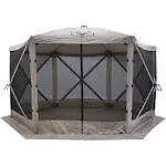 Gazelle G6 6-Sided Portable Pop Up Gazebo - Desert Sand