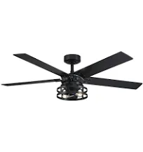 Parrot Uncle Ceiling Fans W/Lights 52&#039;&#039; Industrial Downrod Mount W/Remote Sturdy