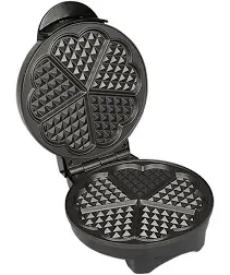 CucinaPro Classic Round Heart Waffle Maker