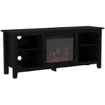 Walker Edison Wren Classic 4 Cubby Fireplace TV Stand