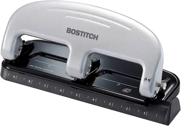 Bostitch 20-Sheet EZ Squeeze Three-Hole Punch