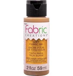 Fabric Creations Metallic Soft Fabric Ink 2 fl oz in Bronze by Plaid