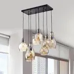 Strick & Bolton Yinka Antique Glass Pendant Lights