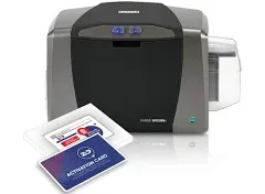 Fargo DTC1250e Single-Sided ID Card Printer with Magnetic Stripe Encoder - 50010