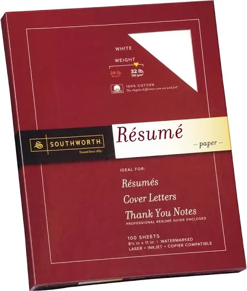 Southworth 100% Cotton Resume Paper