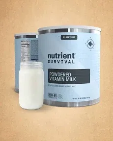 Nutrient Survival Vitamin Powdered Milk Freeze Dried Prepper Supplies &amp; Emerg...