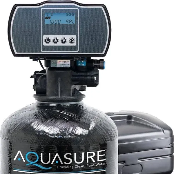 AQUASURE Water Softener Indoor Digital Metered Reduces Hardness 64000 Grain