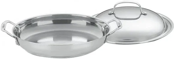 Cuisinart Chef's Classic Stainless Steel 12" Everyday Pan with Cover