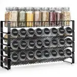 JONYJ 4 Tier Stackable Seasoning Rack Organizer,  Assorted Sizes , Colors 