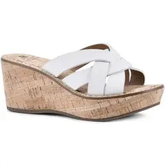 White Mountain Women's Samwell Platform Wedge Sandal