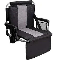 MF Studio Folding Stadium Chair with Back Arm Rest