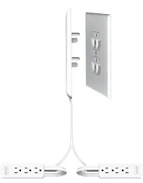 Sleek Socket Inverted Dual Wall Outlet Cover