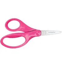 1 X Pointed Tip 5 Kids Scissors - Red with Sheath