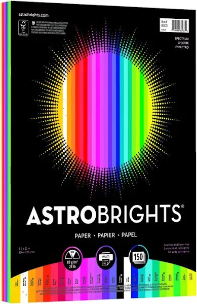 Astrobrights Spectrum Color Paper