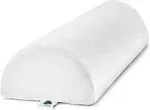 Allsett Health Ultimate Body Support Large Half Moon Bolster Pillow : White 22.1x8.7x5.1in