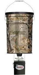 50 LB Hanging Feeder | Hunting Durable Lightweight Camo Metal Game Feeder wit