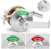 Vacant or In-Use Privacy Bathroom Door Lock