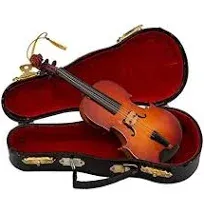 Kurt Adler 5.5in Wood Violin Ornament