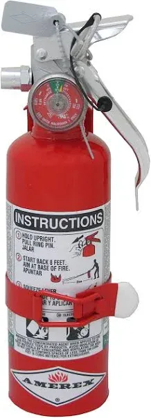 Amerex - A384T 1.4 lb B C Class Halotron I Fire Extinguisher - EPA approved