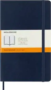 Moleskine Classic Notebook Soft Cover XL Ruled/Lined Sapphire Blue 192 Pages