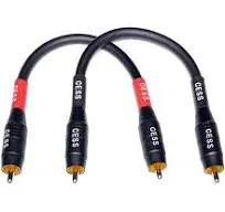 Cess0756i Heavy Duty Waterproof Rca Cable Phono Male To Male 6 In