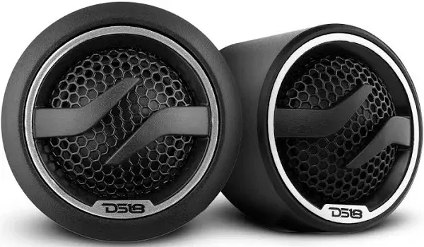 Pair DS18 ZXI-T1 1.7&#034; PEI Dome Tweeters 100 Watt 4 Ohm 1&#034; Aluminum Voice Coil