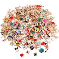 SANNIX 350Pcs Wholesale Bulk Lots Jewelry Making Charms