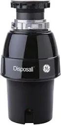 GE Disposall Continuous Feed 1/2 Horsepower Motor Garbage Disposer, Good for Grinding: Cooked Meat, Beans, & Seeds, Easy Install Kit & Power Cord Included, Recommended for 2-4 Person Homes, GFC535N