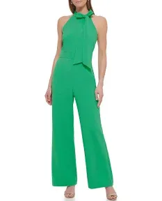 Women's Vince Camuto Signature Stretch Crepe Bow Neck Jumpsuit