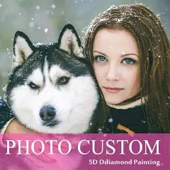 Custom Diamond Painting Kits Full Drill for Adults, Personalized Photo Customized Diamond Painting, Private Custom Your Own Picture (Round Drill, 11.7x11.7inch/30x30cm)