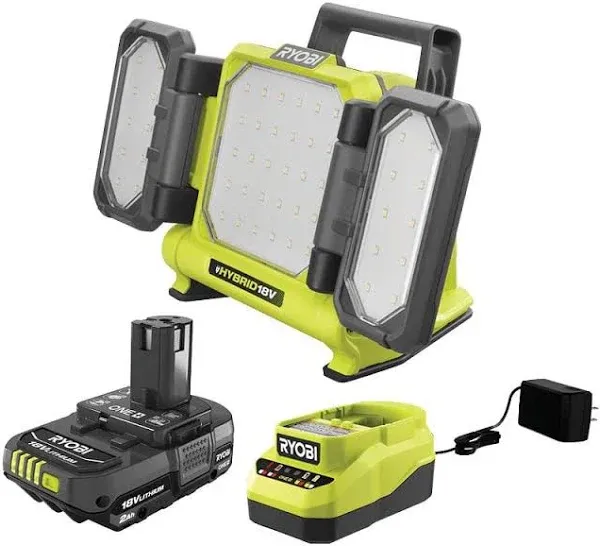 Ryobi 18V ONE+ Hybrid LED Panel Light Kit