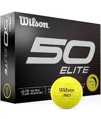 Wilson 50 Elite 1 Dozen Golf Balls New