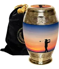 Gone Golfing Keepsake Urns for Human Ashes