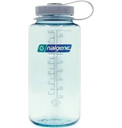 Nalgene Sustain 32 oz. Wide Mouth Water Bottle - Blue Botanical Mushrooms