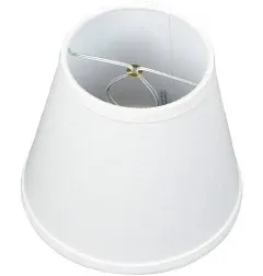 FenchelShades.com 5" Top by 8" Bottom by 7" Slant Height Fabric Barrel Lampshade Clip-On Attachment