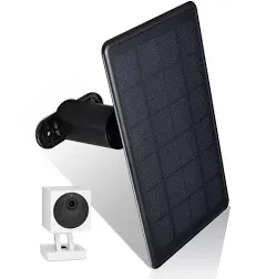 Wasserstein Solar Panel Compatible with Wyze Cam Outdoor and Wyze Battery Cam Pro - Plug in and Power Your Security Camera with Efficient Solar Power