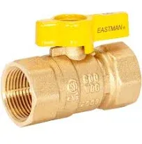 60011 Brass Gas Ball Valve-Straight X FIP, 3/4