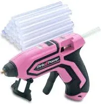 Pink Power Cordless Mini Hot Glue Gun Kit