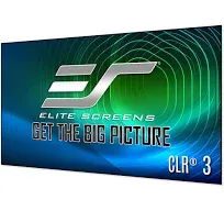 Elite Screens 123 inch UST ALR Projector Screen 16:9 4K 90% Ceiling Ambient Light Rejecting Edge Free Fixed Frame Grey Projector Screen Indoor Movie Screen Home Theater - Aeon CLR 3 AR123H-CLR3