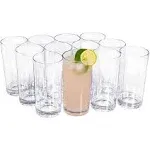 RÉALWÁY 17 Ounce Acrylic Drinking Cups, Set of 12, Unbreakable, BPA 17oz 12pack