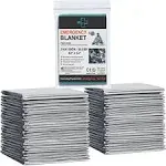 Emergency Blanket (12-Pack),Emer<wbr/>gency Silver Foil Blanket– Perfect for Outdoo...