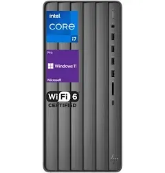 HP Business Newest 13th Generation Envy i7 Tower Desktop, Intel Core i7-13700, 64GB RAM, 1TB SSD, RJ45, SD Card Reader, HDMI, Wi-Fi 6 & Bluetooth, Wired Keyboard & Mouse, Windows 11 Pro, Black