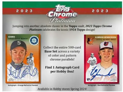 2023 Topps Chrome Platinum Anniversary Baseball Hobby Box