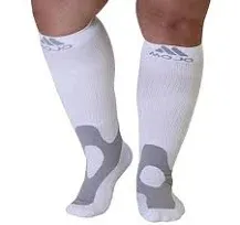 Mojo Compression Socks 20-30mmHg Unisex Sport Compression Stockings White Small