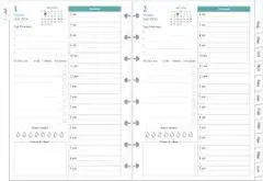 2024-2025 Planner Refills - One Page Per Day, 2024-2025 Daily ＆ Monthly Planner, July 2024-June 2025, Prioritized, To-Do List, Notes, Appointment Schedule, 3-Hole Refill Planner with Tabs, Size 5,