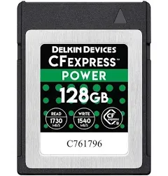 128GB POWER Cfexpress Type B Memory Card (DCFX1-128)